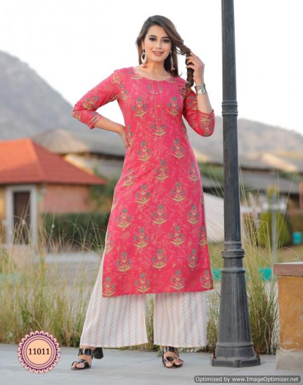 Diya Biba's 11 Beautiful Rayon Kurti With Plazzo 